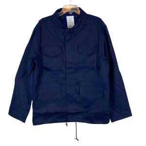 Taylor Stitch x Alpha Industries M51 in indigo reverse sateen field barn jacket